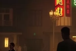 年代爱情剧玫瑰与铁轨中老式火车驶过花田画面